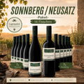 Sonnberg-Neusatz-Paket mit vierzehn Flaschen im sonnigen Weingarten-Ambiente